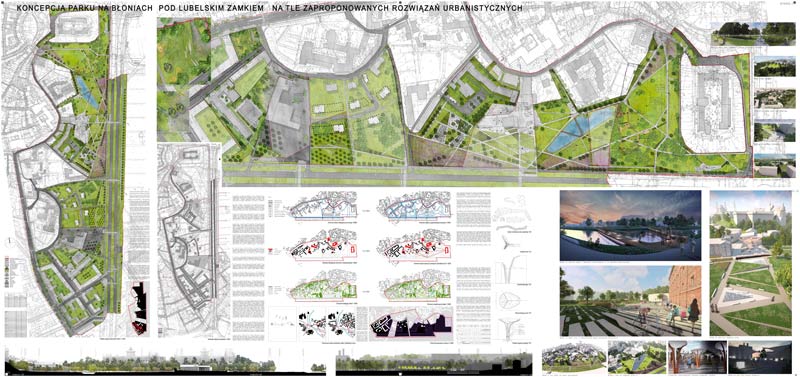 Garden Concept z Lublina - II miejsce w konkursie na koncepcję urbanistyczno – architektoniczną parku w Lublinie